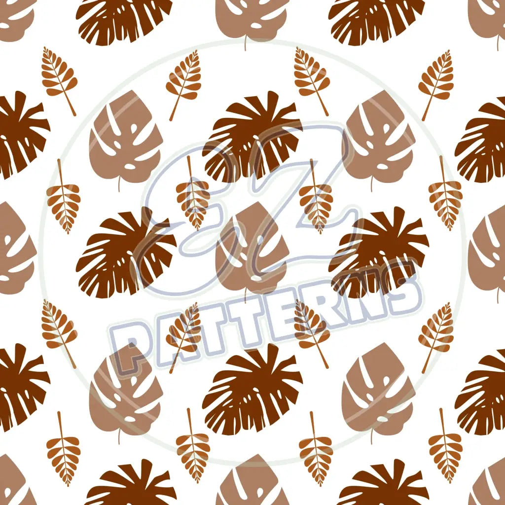 Terra Cotta Leaves 012 Printed Pattern Vinyl