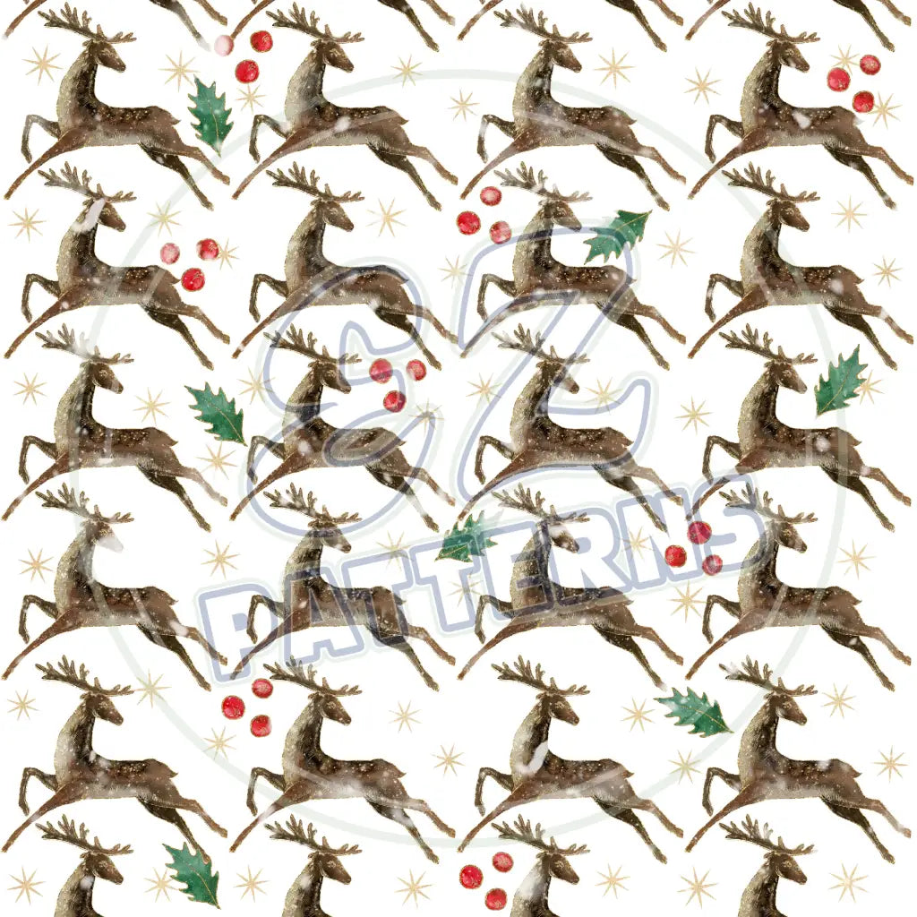 Traditional Christmas 001 Printed Pattern Vinyl