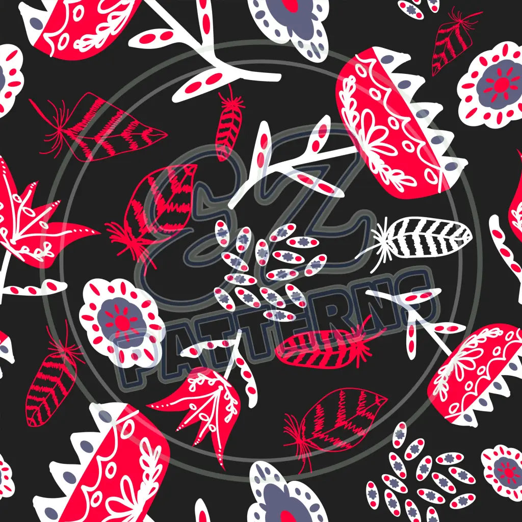 Vibrant Floral 007 Printed Pattern Vinyl