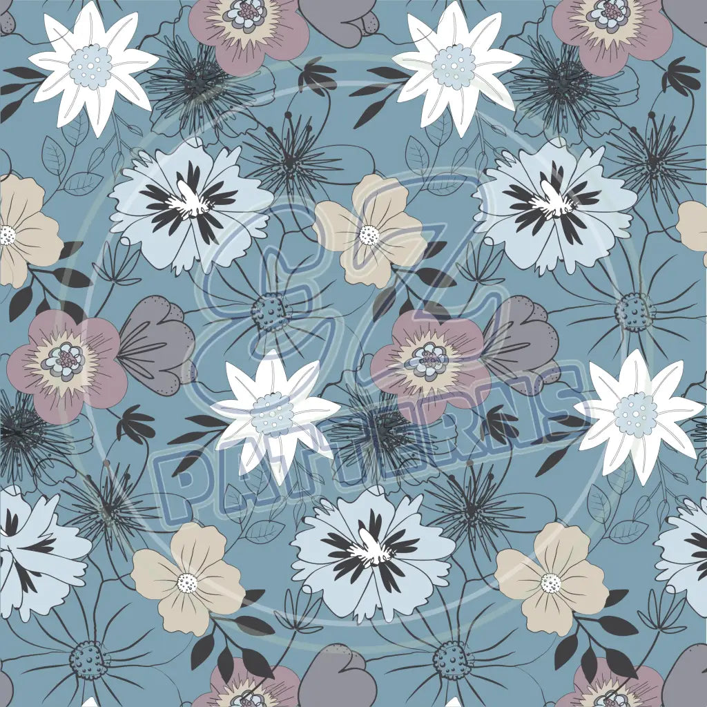 Vintage Bloom 009 Printed Pattern Vinyl