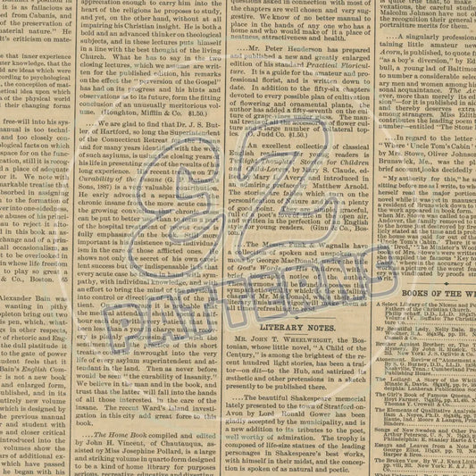 Vintage Newsprint 008 Printed Pattern Vinyl