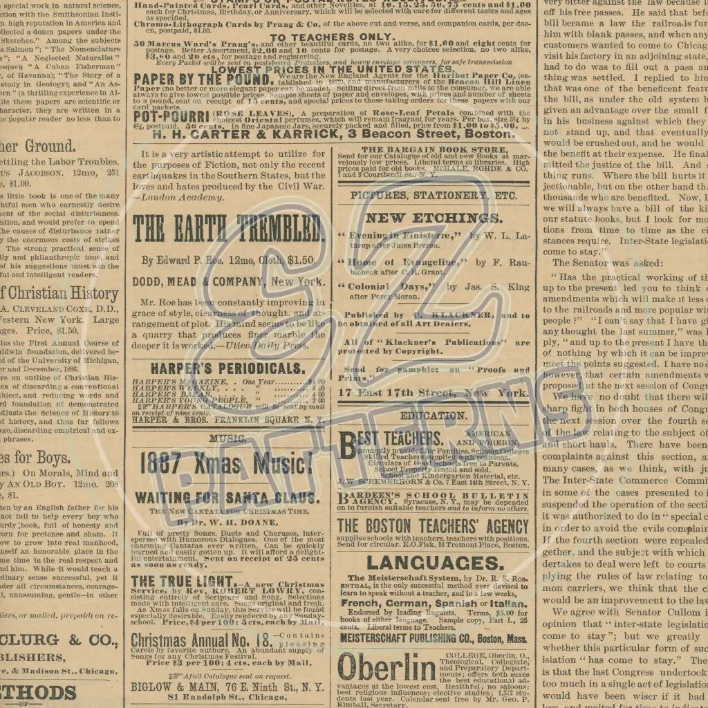 Vintage Newsprint 021 Printed Pattern Vinyl