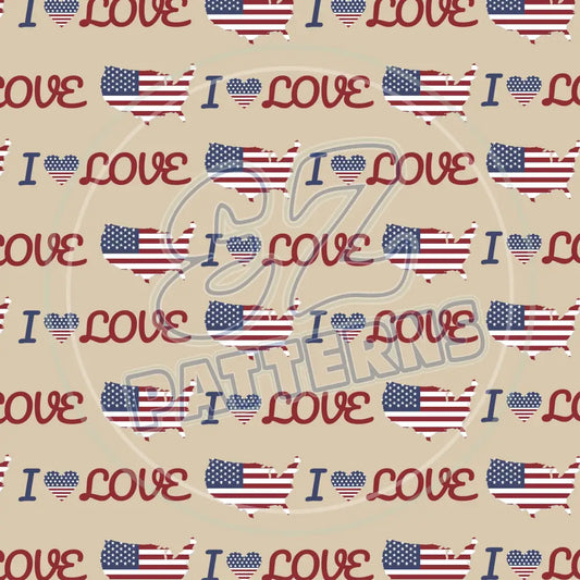 Vintage Usa 005 Printed Pattern Vinyl