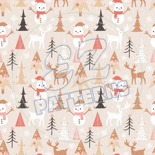 Winter Friends 001 Printed Pattern Vinyl